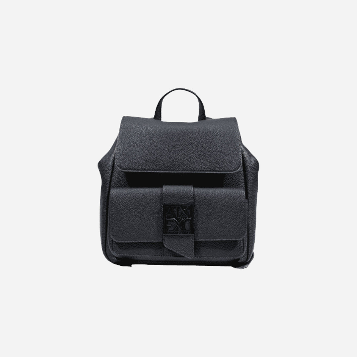 ARMANI EXCHANGE Zaino compatto effetto pelle BLACK 
