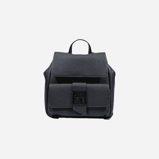 ARMANI EXCHANGE Zaino compatto effetto pelle BLACK 