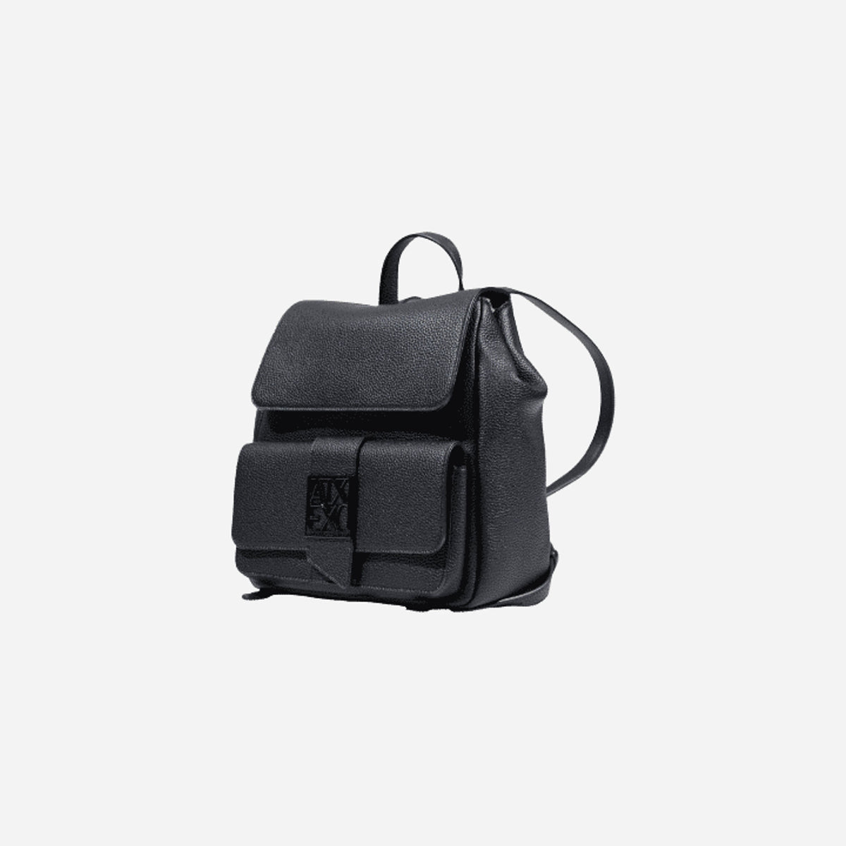 ARMANI EXCHANGE Zaino compatto effetto pelle BLACK 