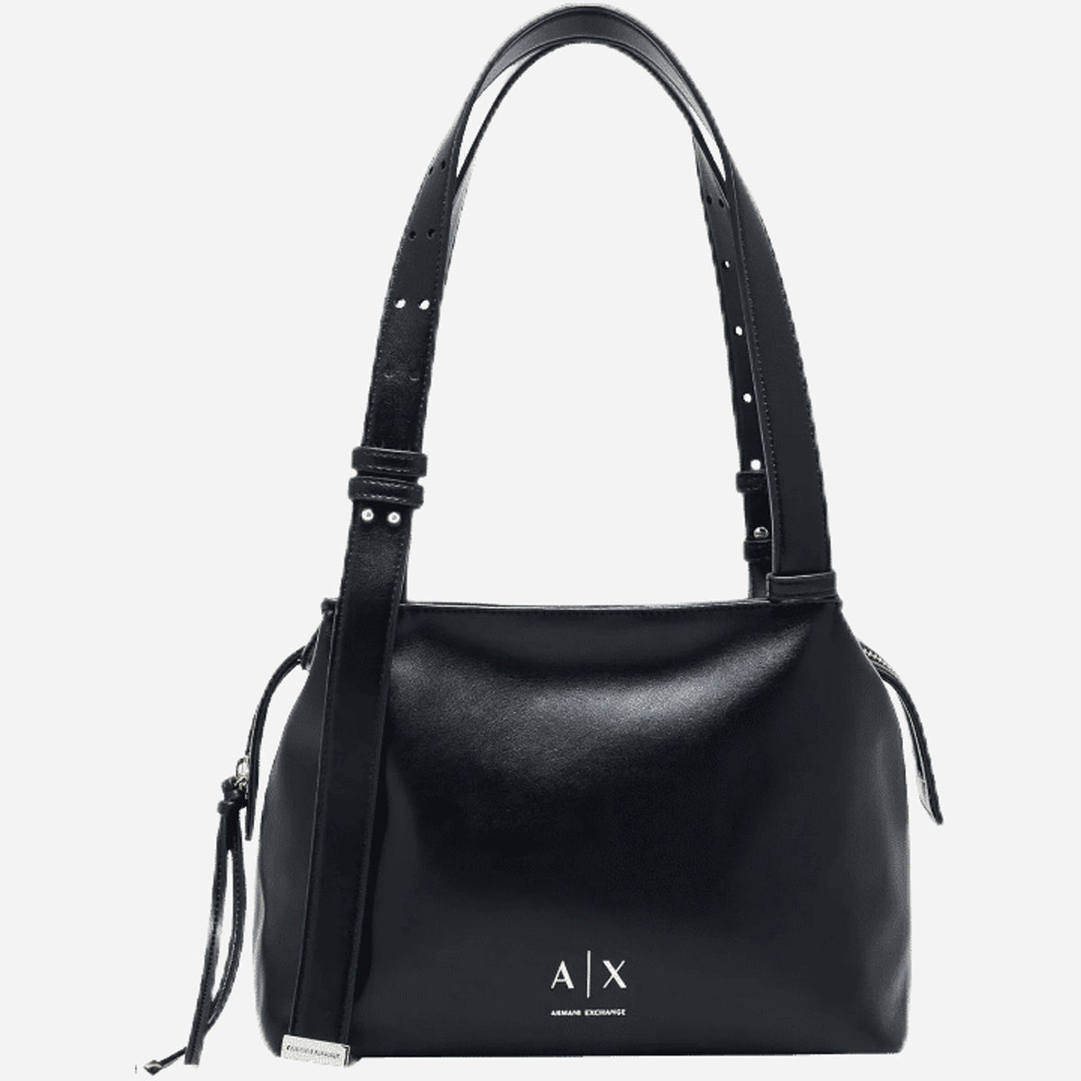ARMANI EXCHANGE Borsa a spalla in ecopelle BLACK 