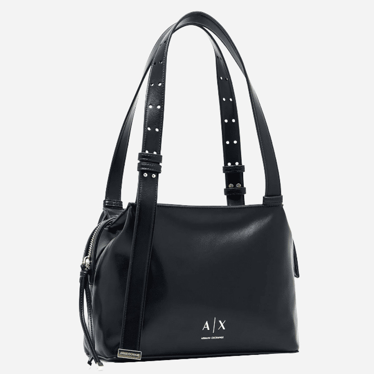 ARMANI EXCHANGE Borsa a spalla in ecopelle BLACK 