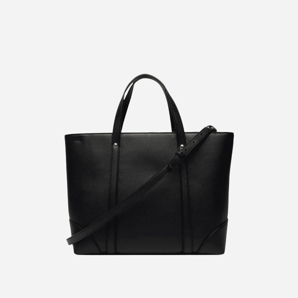 ARMANI EXCHANGE Borsa shopping a spalla martellata BLACK 