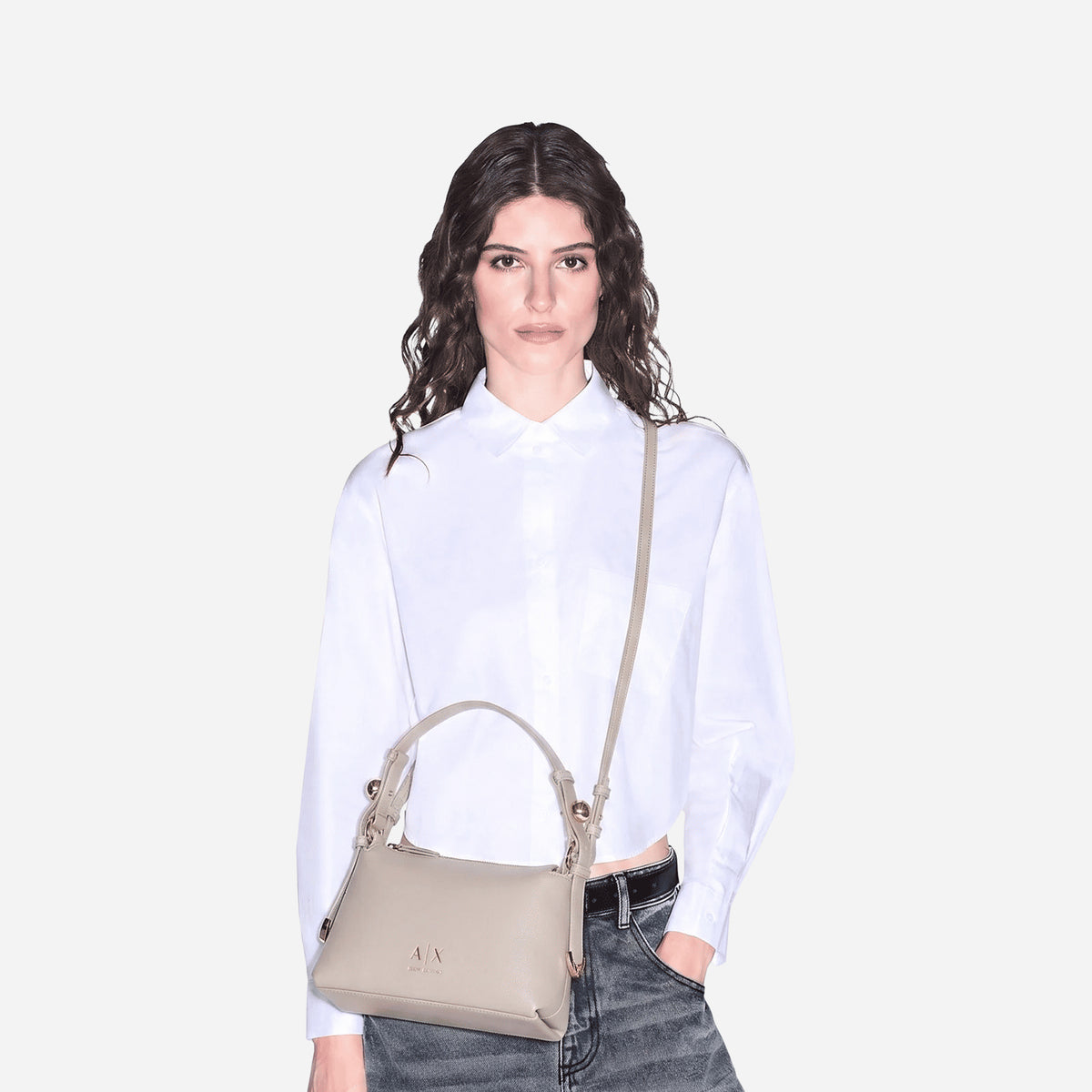 ARMANI EXCHANGE Borsa a spalla logo MYSTERY SCRIPT 