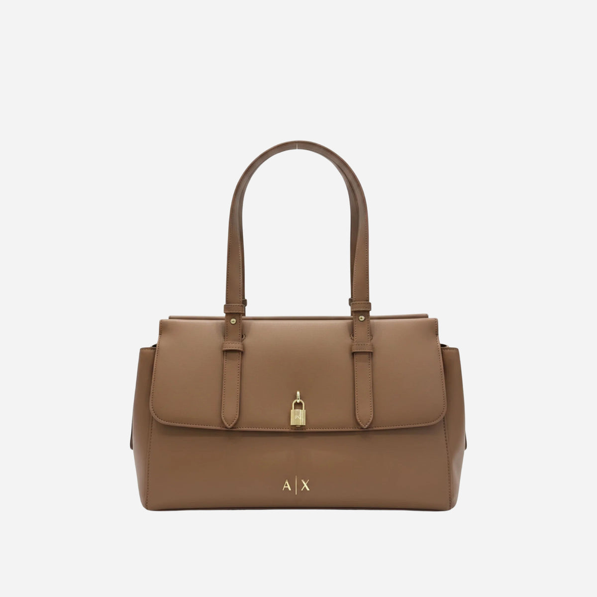 ARMANI EXCHANGE Borsa a mano media con patta e lucchetto MARIONETTE 