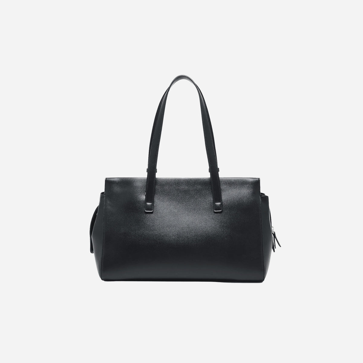 ARMANI EXCHANGE Borsa a mano media con patta e lucchetto BLACK 