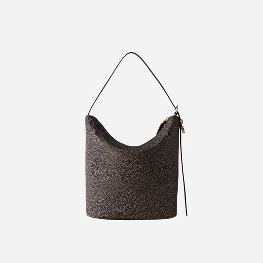 borbonese PRIVE SECCHIELLO MEDIUM CATRAME 