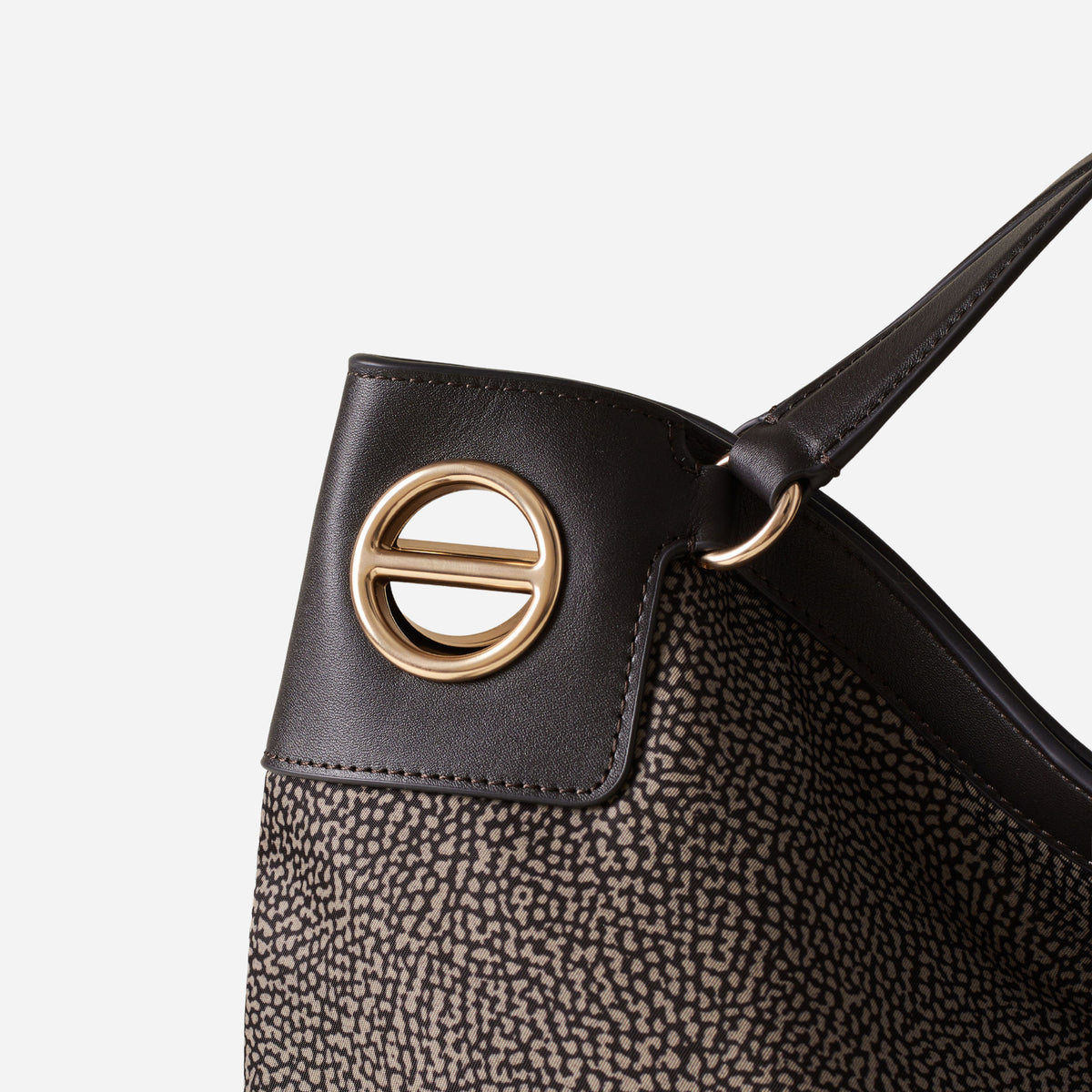 borbonese LONDON BORSA HOBO MEDIUM CATRAME 
