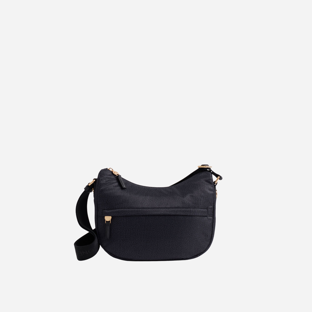 borbonese B-CLUB LUNA BAG SMALL DARK BLACK 