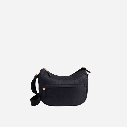 borbonese B-CLUB LUNA BAG SMALL DARK BLACK 