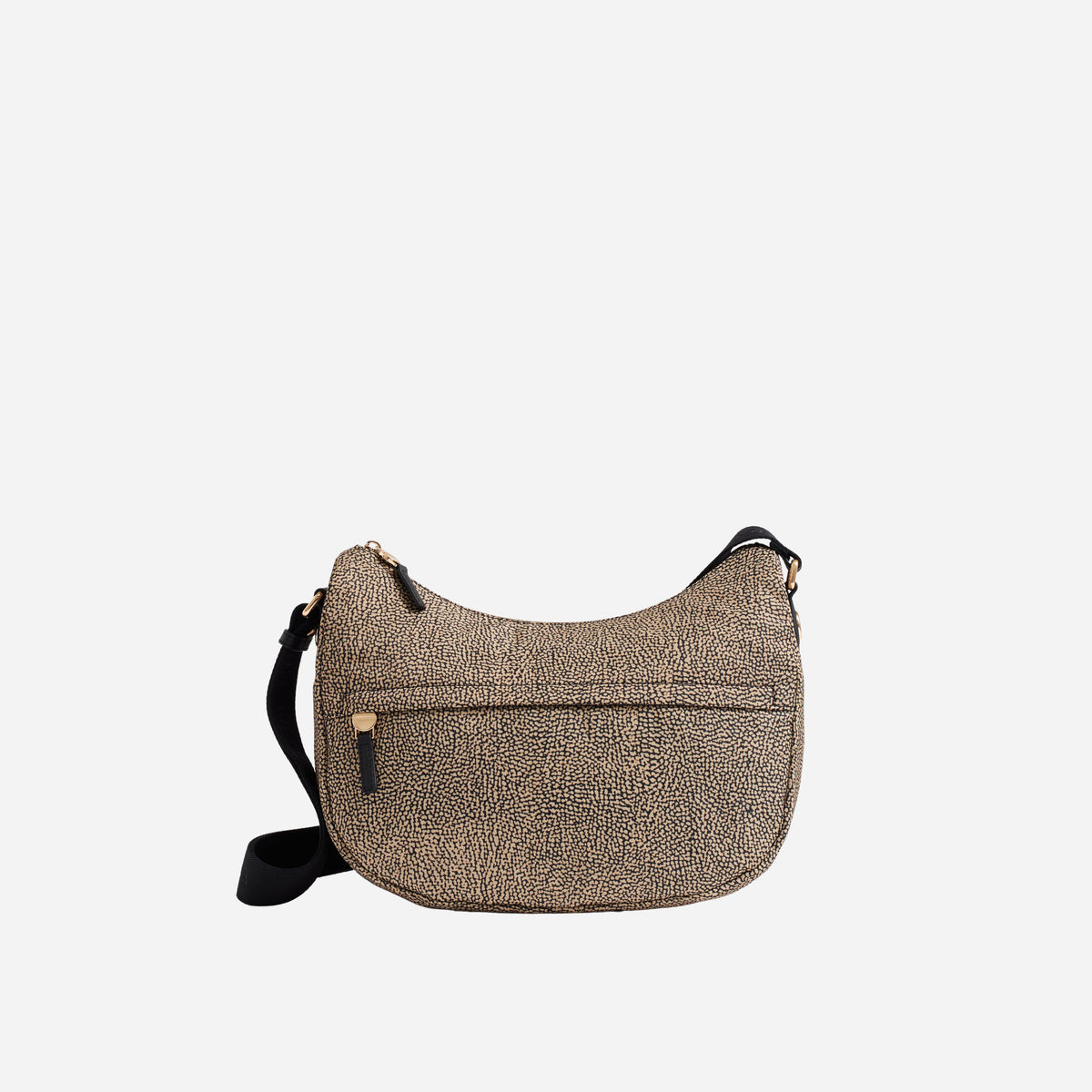 borbonese B-CLUB LUNA BAG MIDDLE OP NATURALE/NERO 