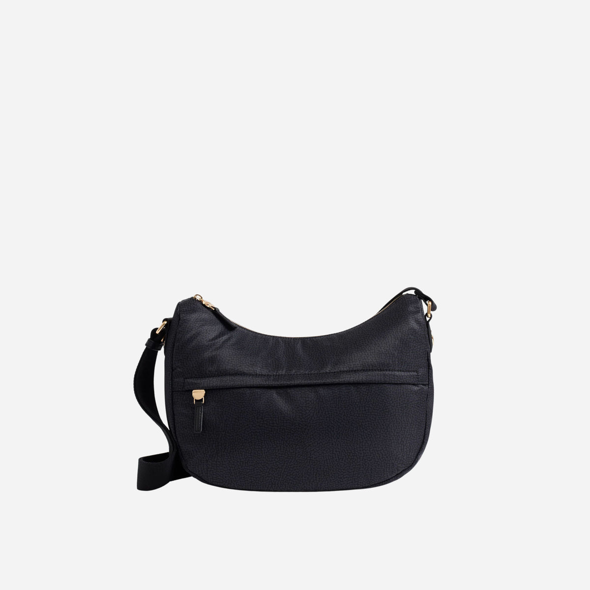 borbonese B-CLUB LUNA BAG MIDDLE DARK BLACK 