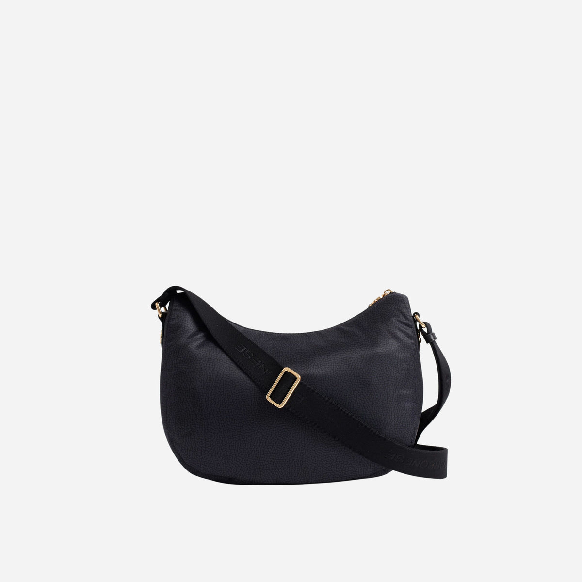 borbonese B-CLUB LUNA BAG MIDDLE DARK BLACK 