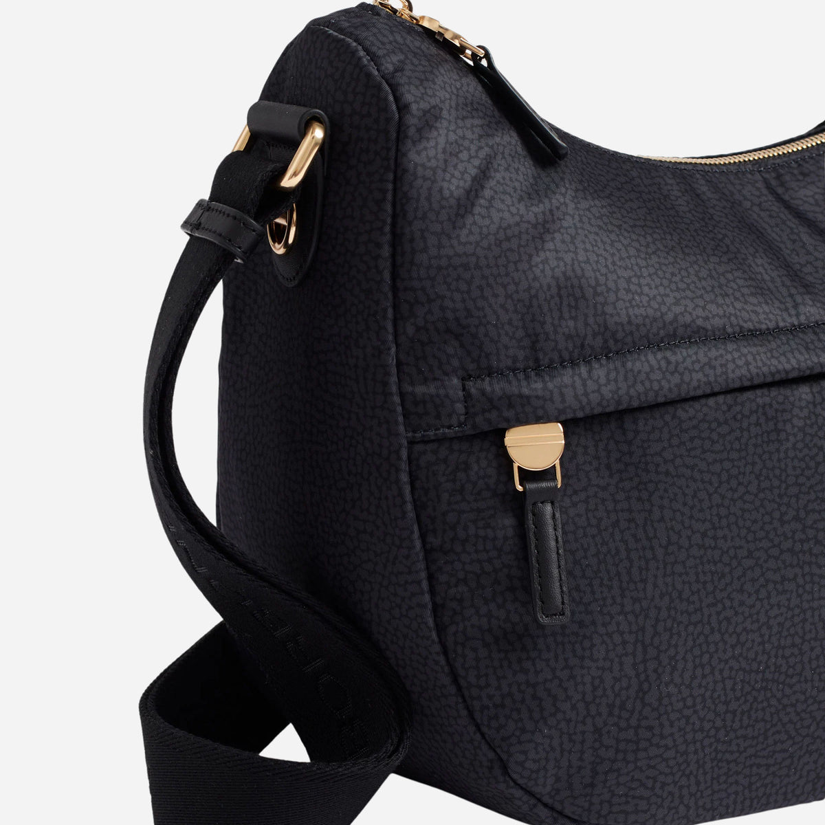 borbonese B-CLUB LUNA BAG MIDDLE DARK BLACK 