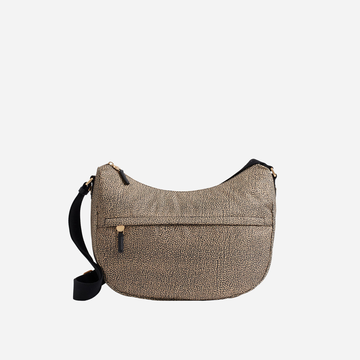 borbonese B-CLUB LUNA BAG LARGE OP NATURALE/NERO 