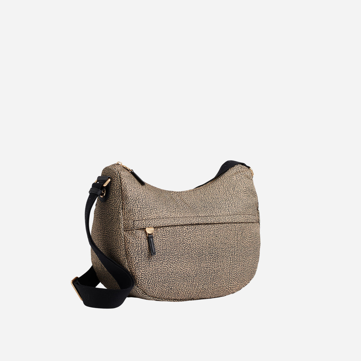 borbonese B-CLUB LUNA BAG LARGE OP NATURALE/NERO 