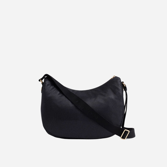 borbonese B-CLUB LUNA BAG LARGE DARK BLACK 
