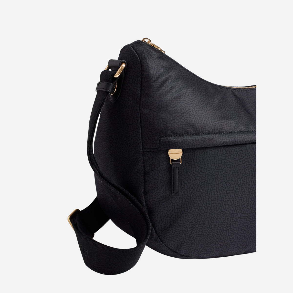 borbonese B-CLUB LUNA BAG LARGE DARK BLACK 