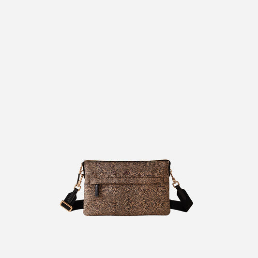 borbonese BORSA CROSS OVER OP NATURALE/NERO 