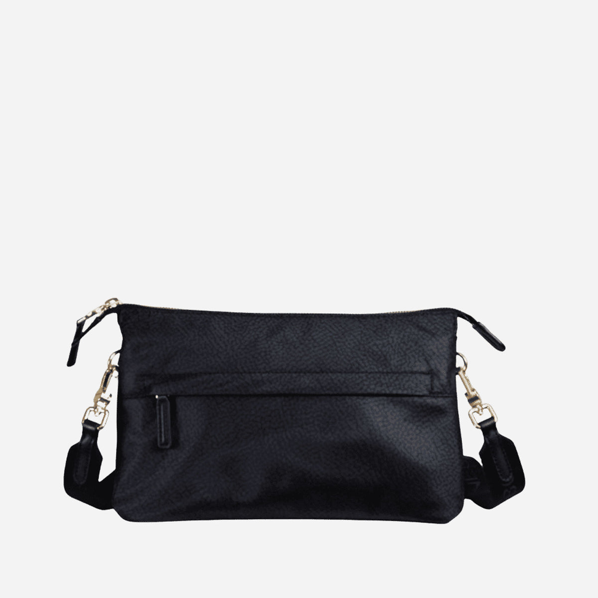 borbonese BORSA CROSS OVER DARK BLACK 