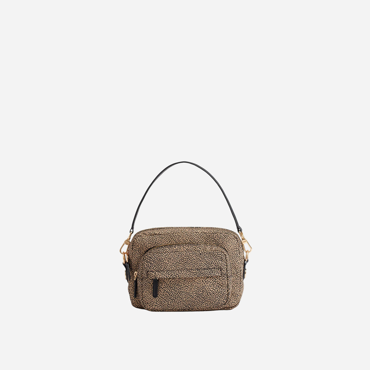 borbonese CAMERA CASE SMALL OP NATURALE/NERO 