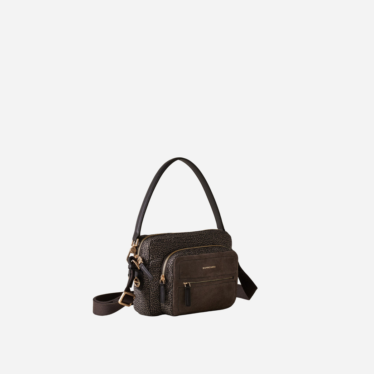 borbonese CAMERA CASE CATRAME/CENERE 