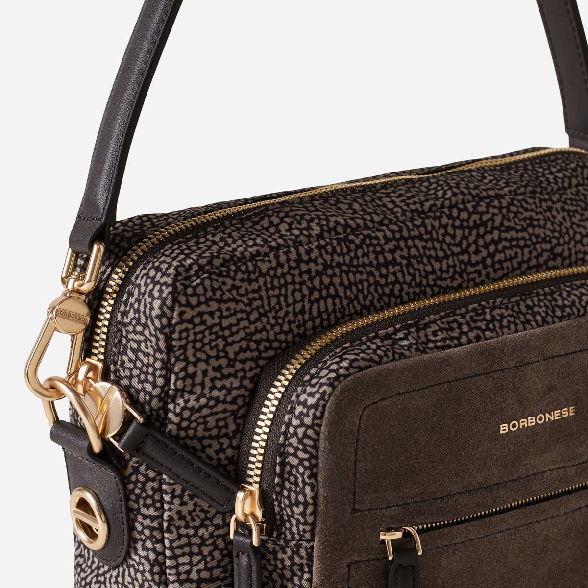 borbonese CAMERA CASE CATRAME/CENERE 