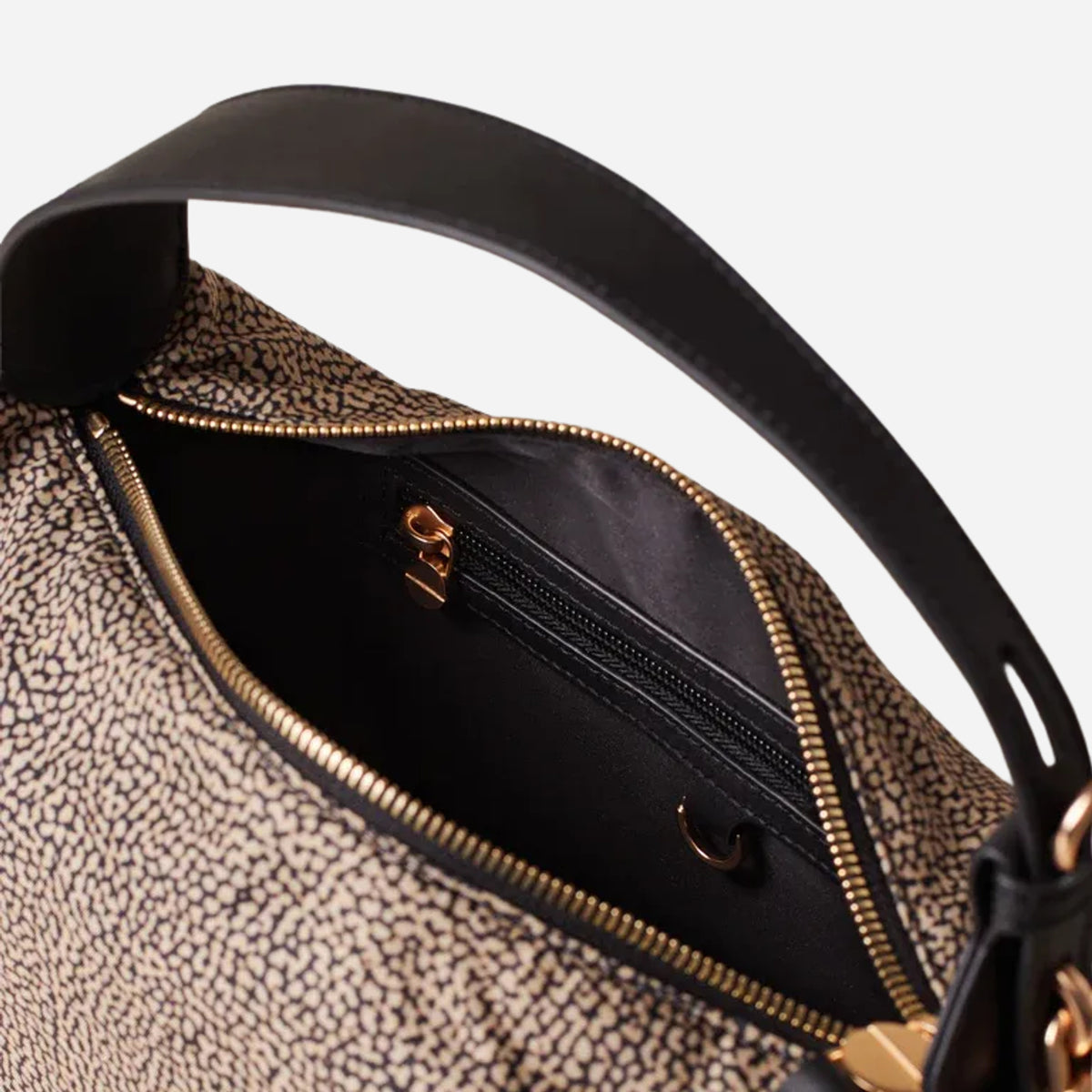 borbonese PRIVE Borsa a spalla, con tracolla OP NATURALE/NERO 