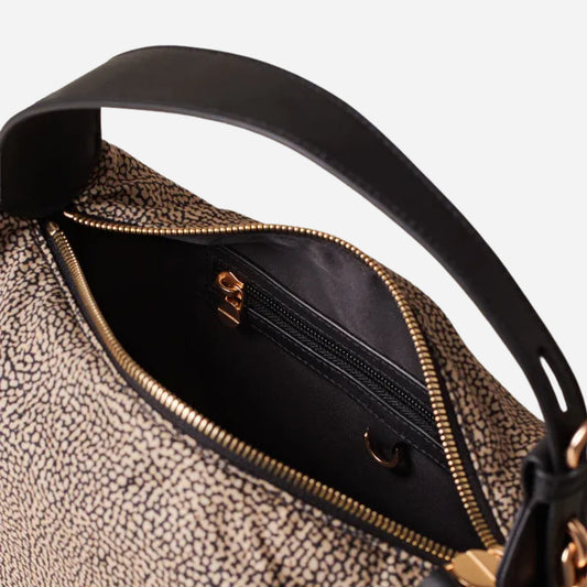 borbonese PRIVE Borsa a spalla, con tracolla OP NATURALE/NERO 