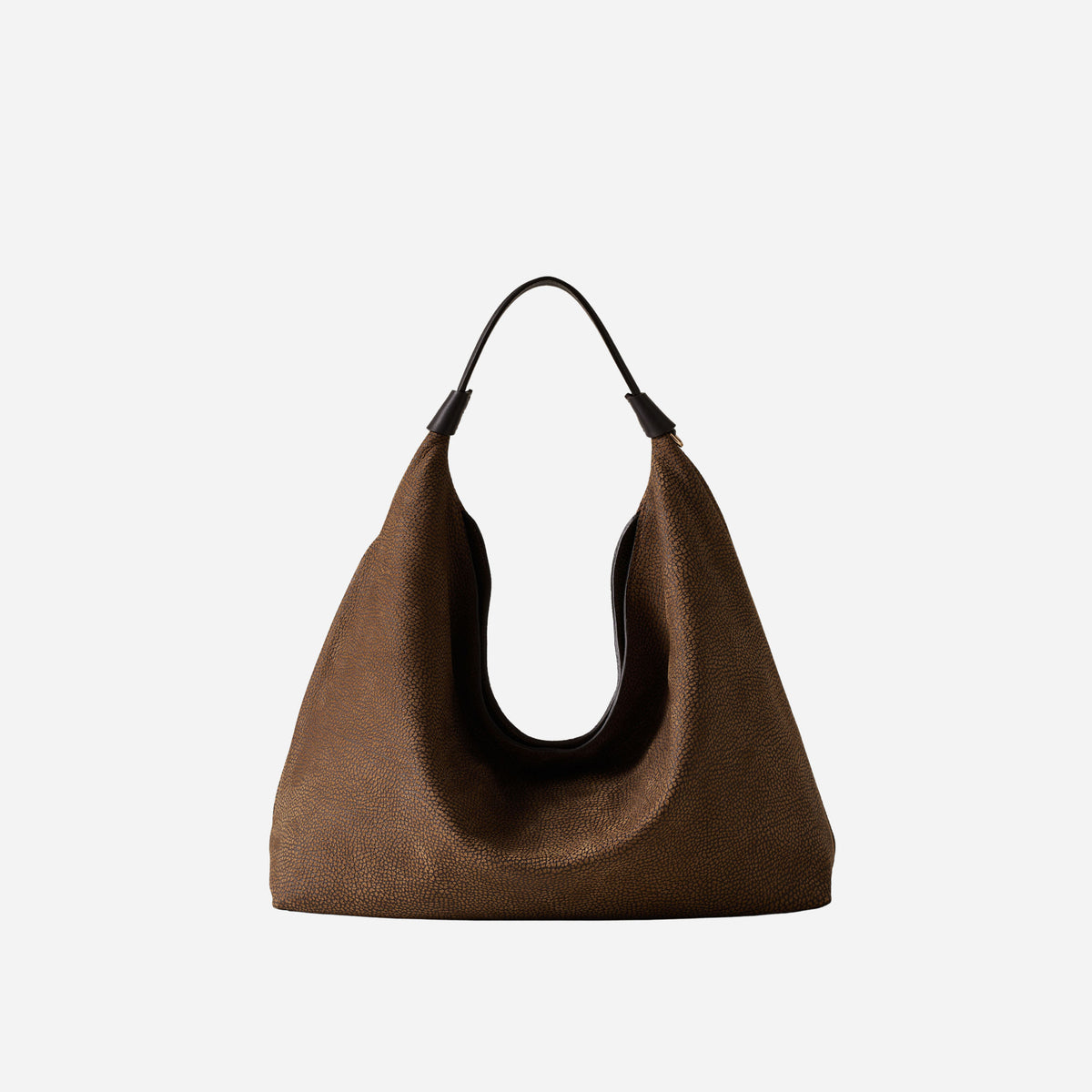 borbonese HOBO BAG MEDIUM CUMINO/EBANO 