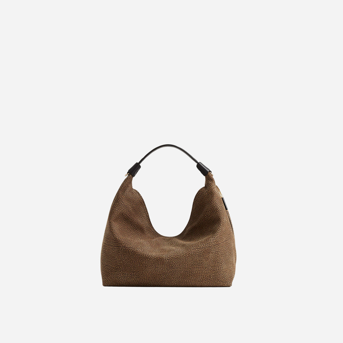 borbonese HOBO BAG SMALL CUMINO/EBANO 