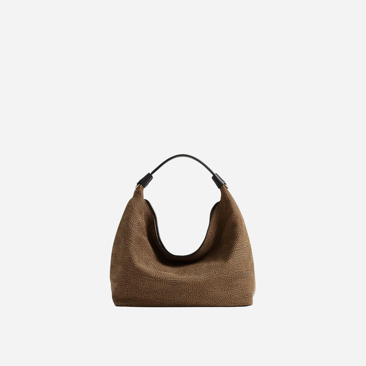 borbonese HOBO BAG SMALL CUMINO/EBANO 