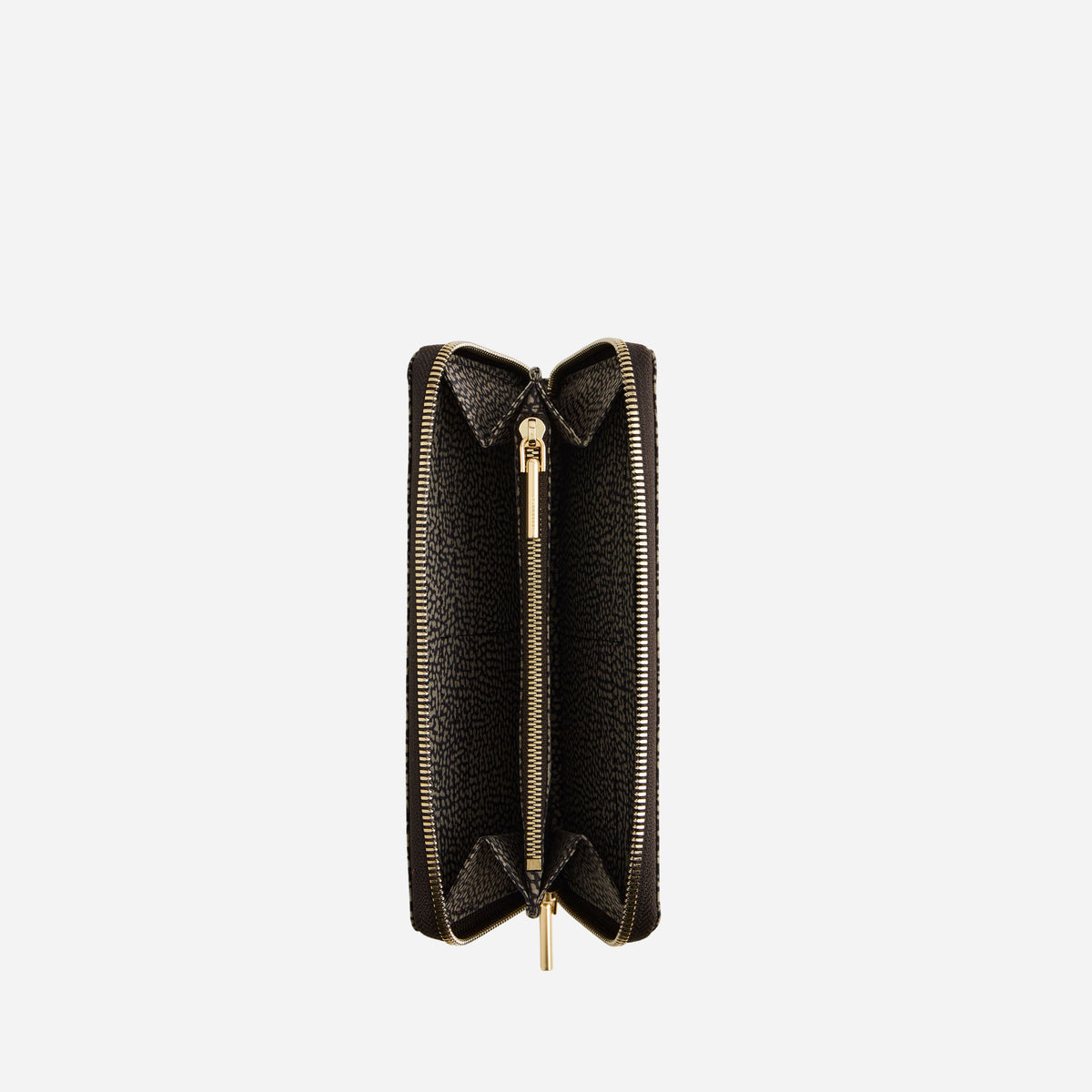 borbonese PORTAFOGLIIO LARGE ZIP AROUND CATRAME 