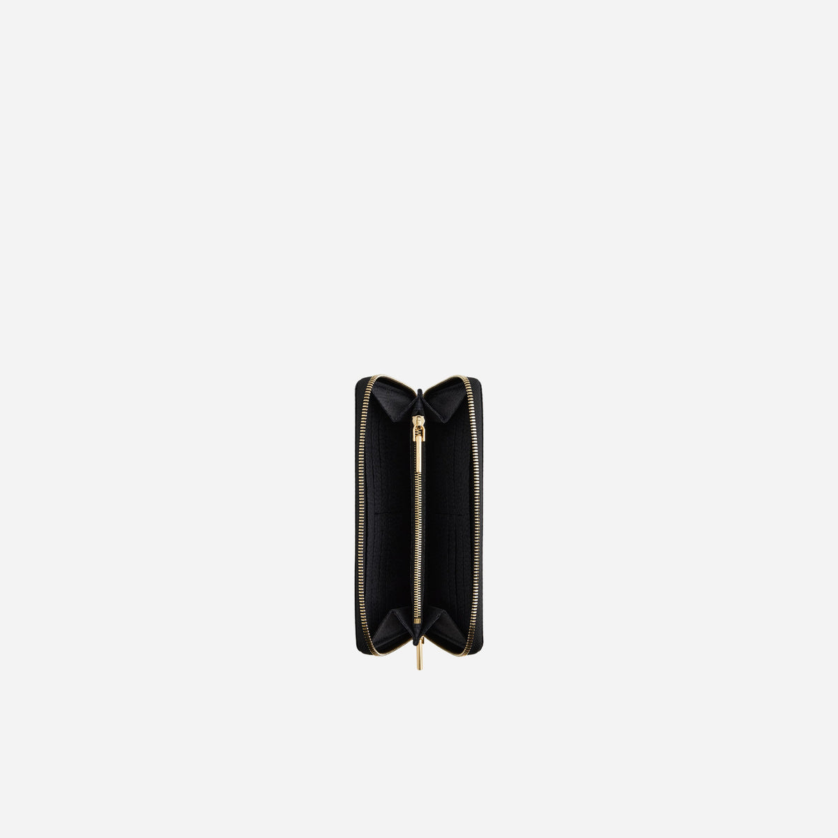 borbonese PORTAFOLGIO LARGE ZIP AROUND DARK BLACK 