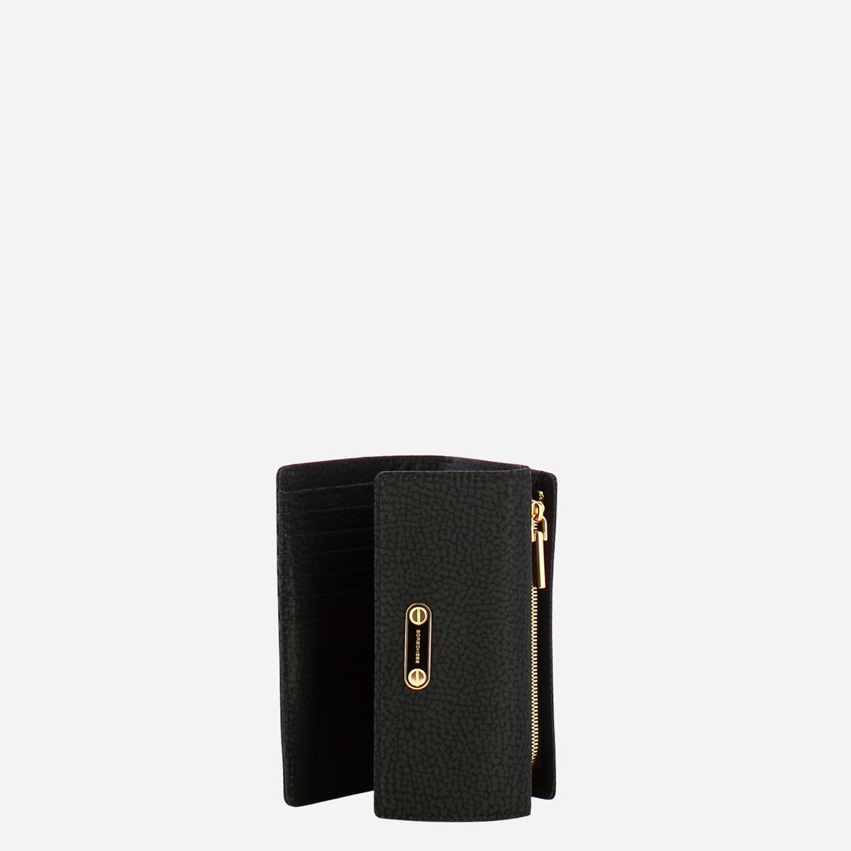 borbonese B-CLUB PORTAFOGLI MEDIO DARK BLACK 