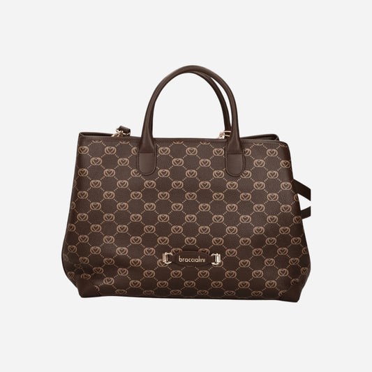 Braccialini Borsa a mano Monogram Marrone 