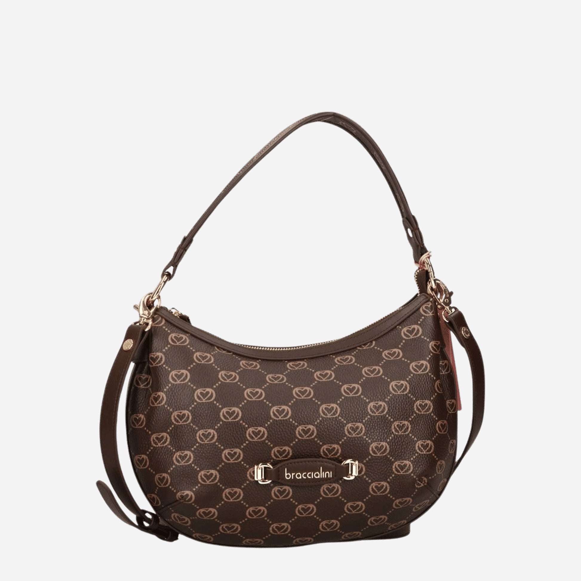 Braccialini BORSA BRACCIALINI MONOGRAM PELLE Marrone 