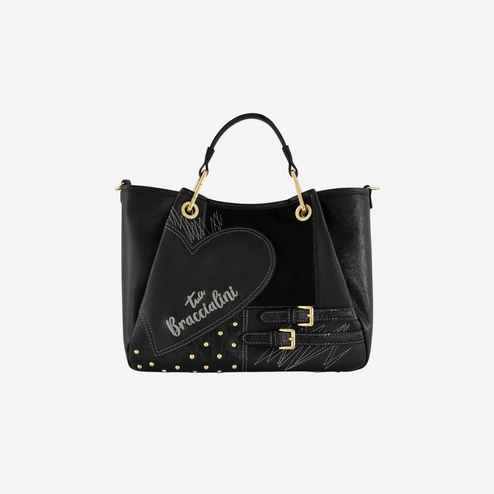 Braccialini BORSA BRACCIALINI AMY PATCHWORK POLISYNT Nero 