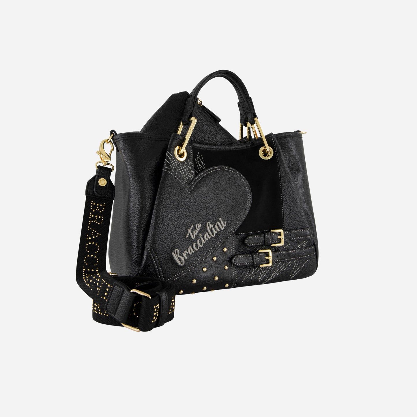 Braccialini BORSA BRACCIALINI AMY PATCHWORK POLISYNT Nero 