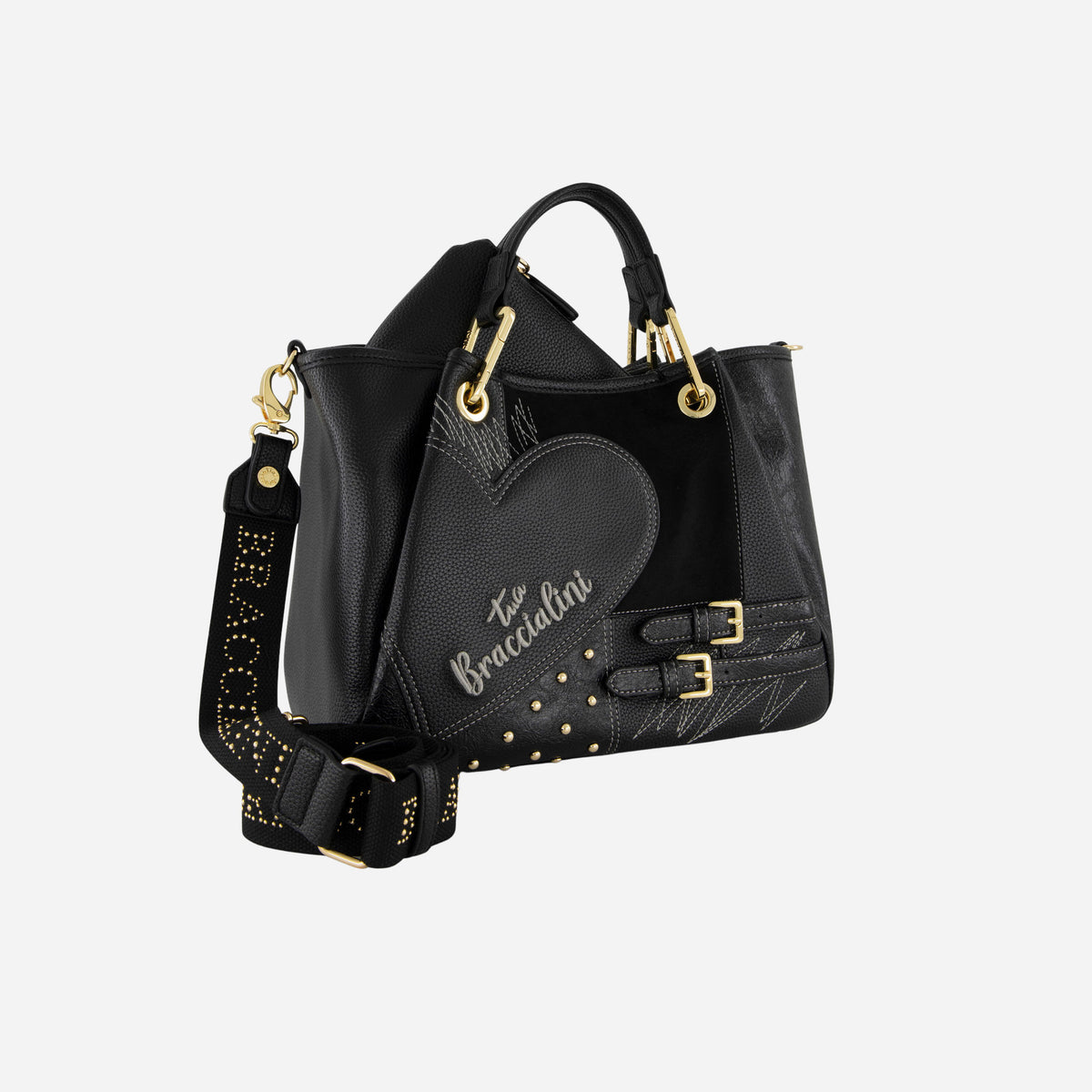 Braccialini BORSA BRACCIALINI AMY PATCHWORK POLISYNT Nero 