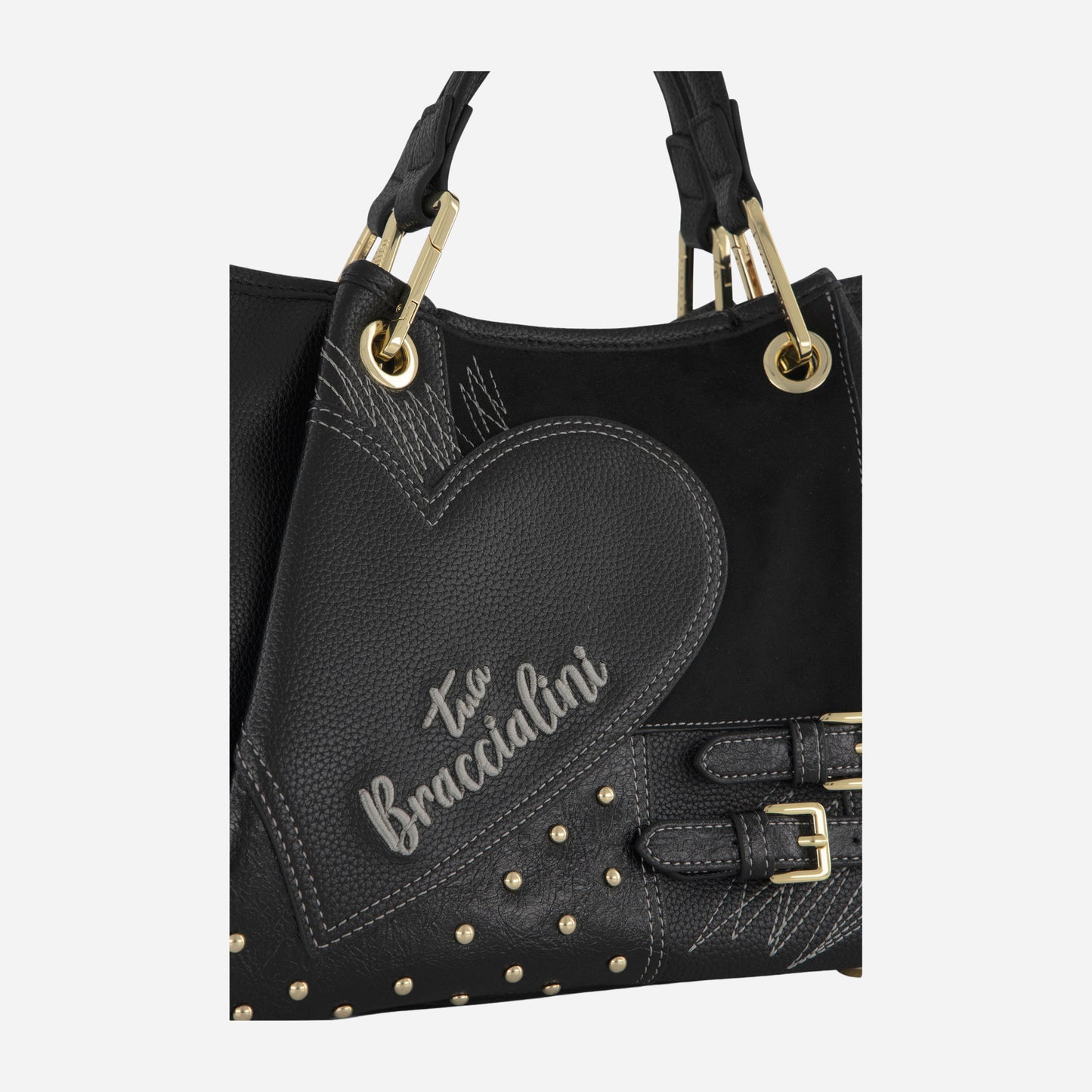Braccialini BORSA BRACCIALINI AMY PATCHWORK POLISYNT Nero 