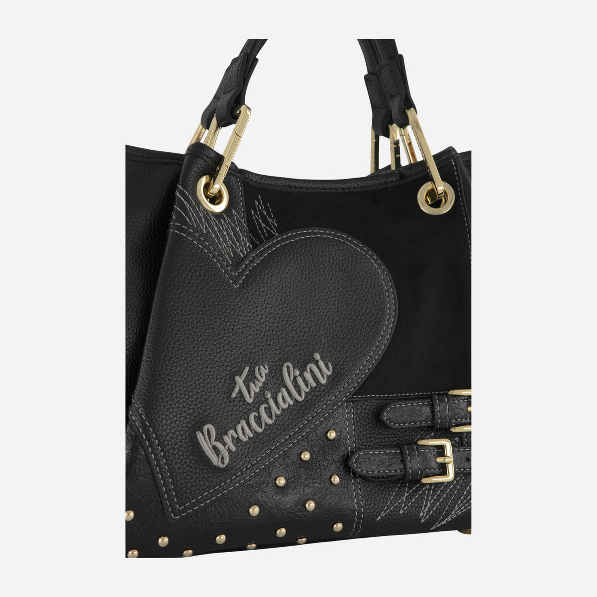 Braccialini BORSA BRACCIALINI AMY PATCHWORK POLISYNT Nero 