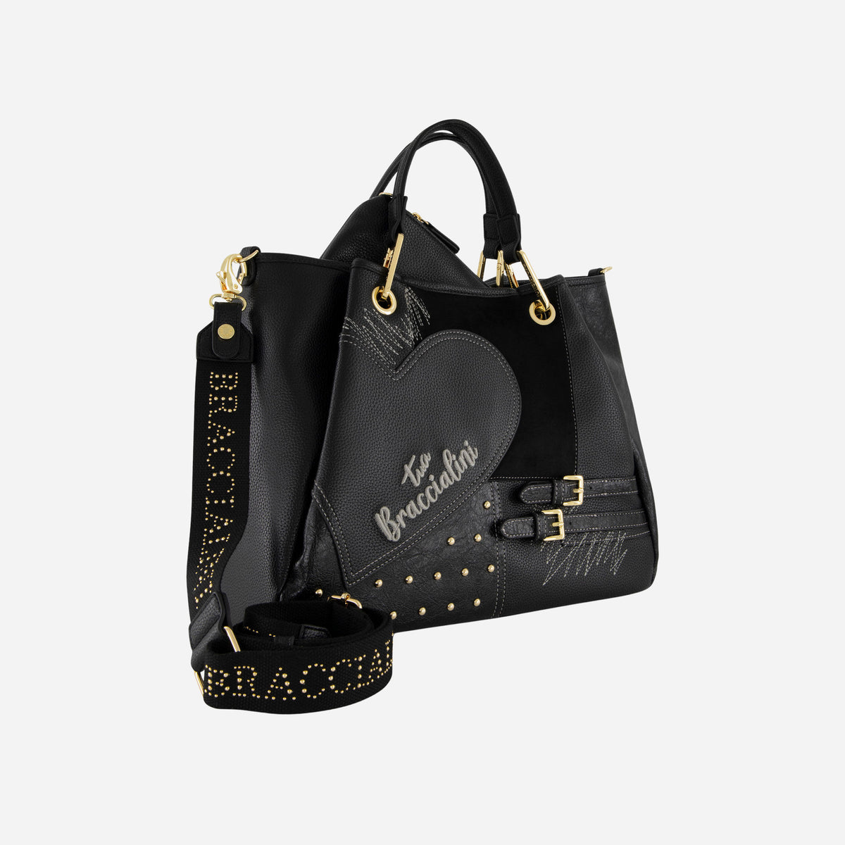 Braccialini BORSA BRACCIALINI AMY PATCHWORK POLISYNT Nero 