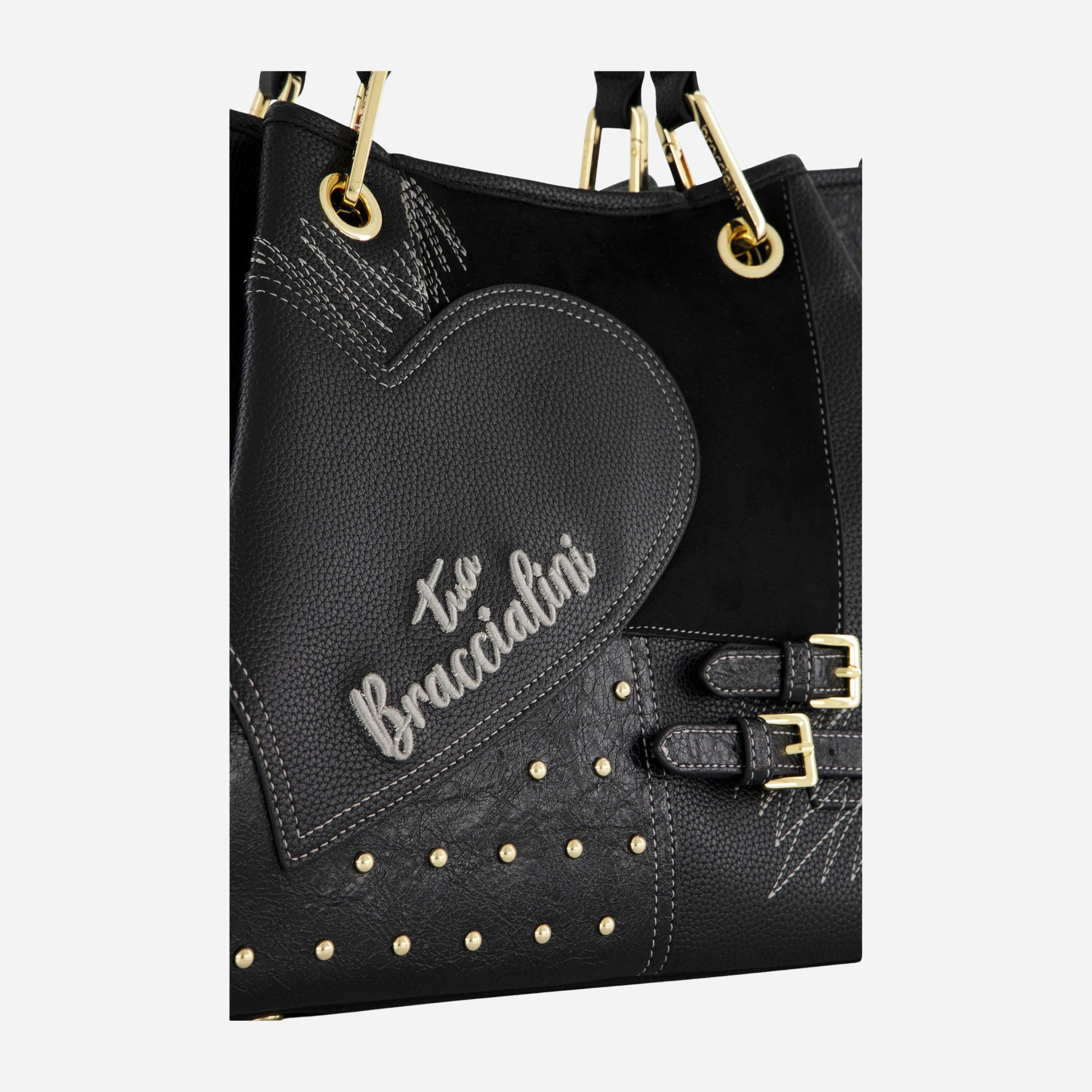Braccialini BORSA BRACCIALINI AMY PATCHWORK POLISYNT Nero 