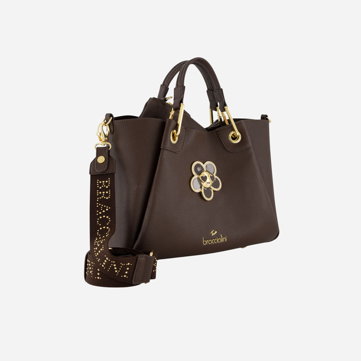 Braccialini BORSA BRACCIALINI AMY BIJOUX POLISYNT Cioccolato 
