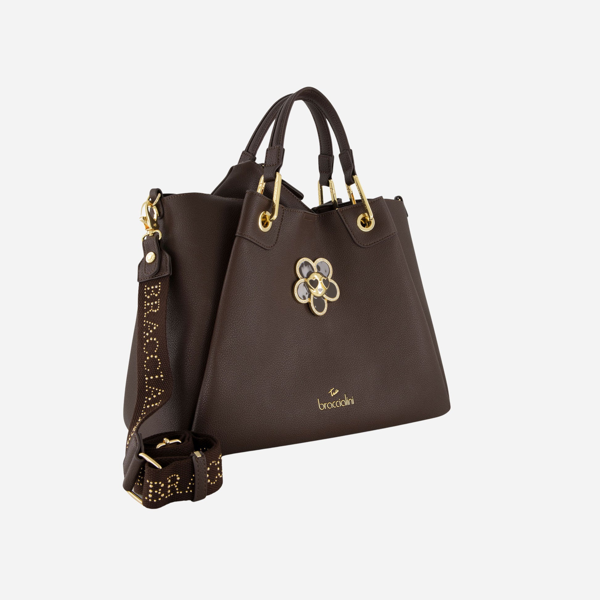 Braccialini BORSA BRACCIALINI AMY BIJOUX POLISYNT Cioccolato 