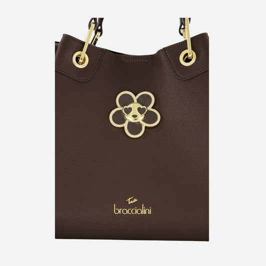 Braccialini BORSA BRACCIALINI AMY BIJOUX POLISYNT Cioccolato 