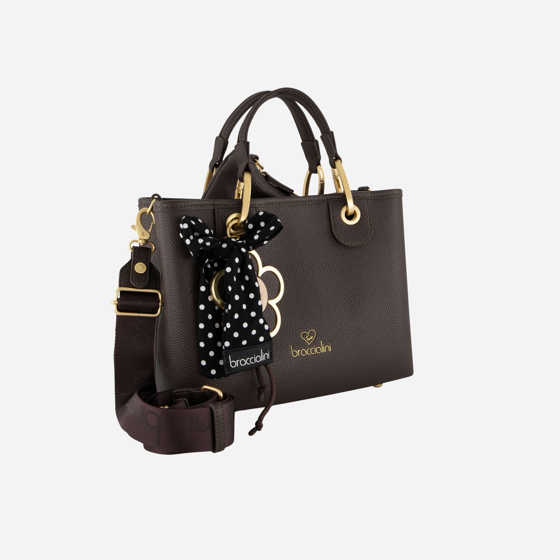 Braccialini BORSA BRACCIALINI BETH POLISYNT Cioccolato 