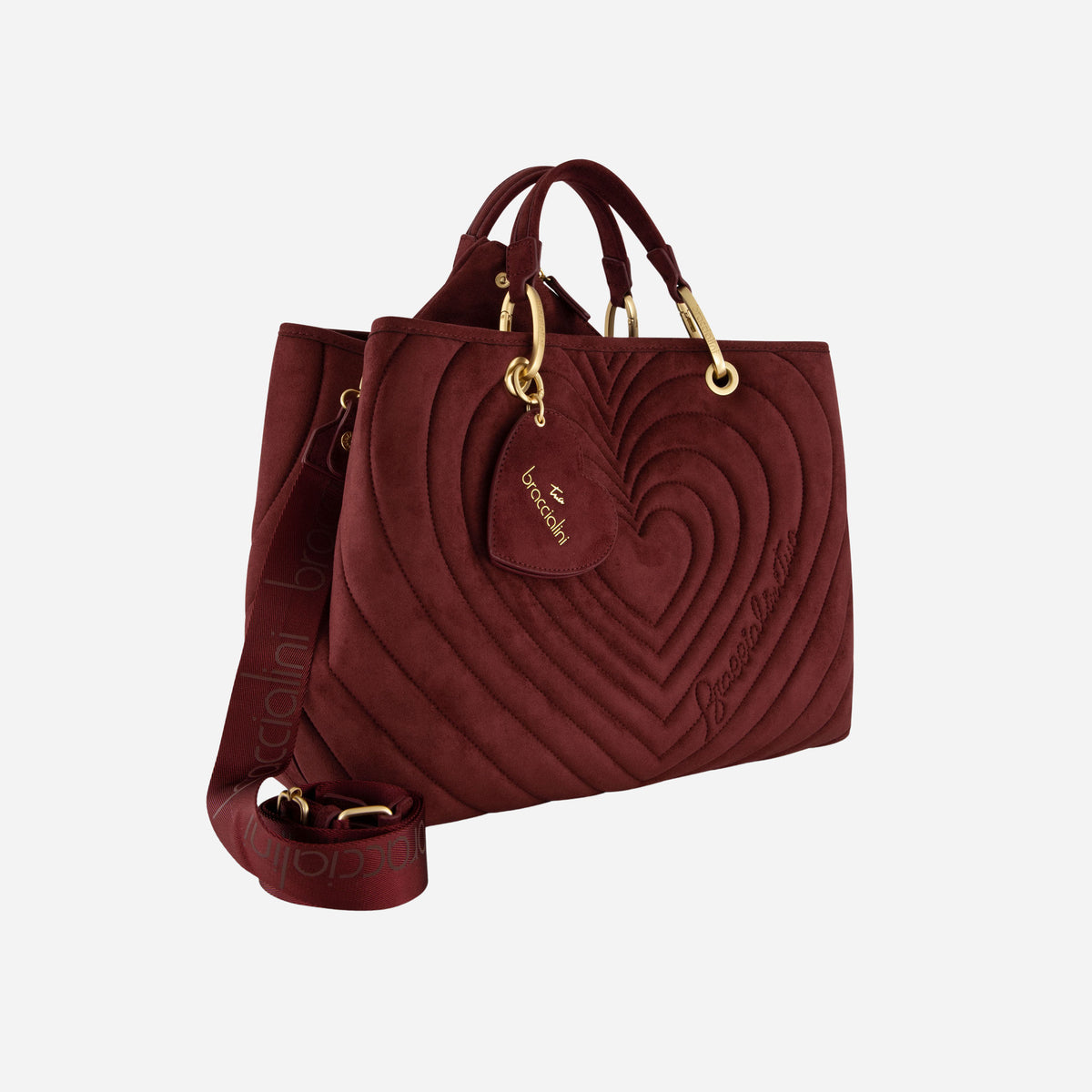 Braccialini BORSA BRACCIALNI BETH MATELASSE' POLYSINT VINACCIA 