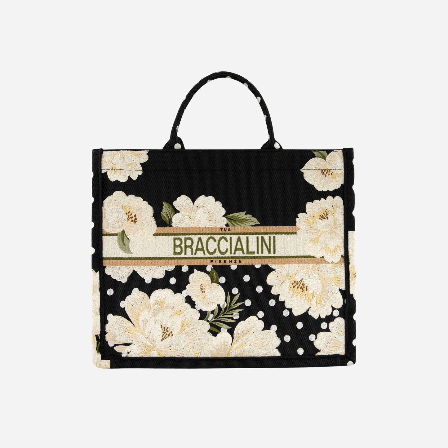 Braccialini BORSA BRACCIALINI QUEEN PEONIE POIS 
