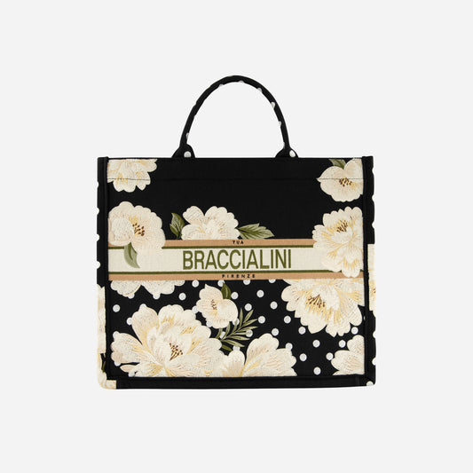Braccialini BORSA BRACCIALINI QUEEN PEONIE POIS 